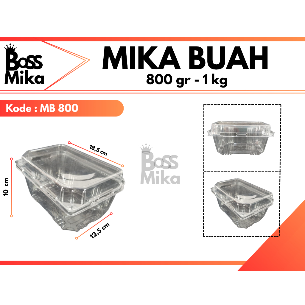 

Mika Buah Strawberry, Anggur 1 Kg isi 25 pcs |MB800
