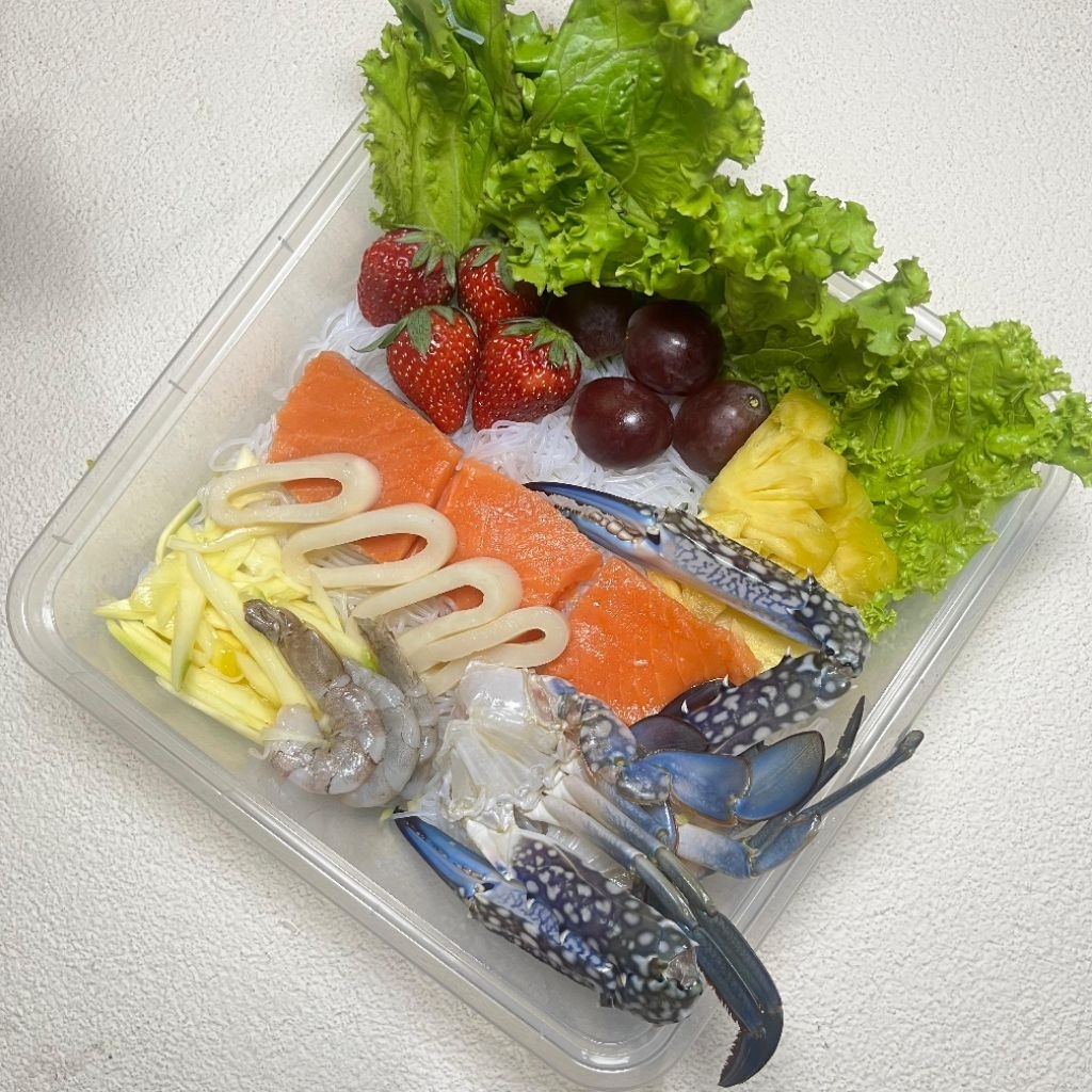 

SOMTAM LENGKAP RAJUNGAN SALMOND UDANG CUMI