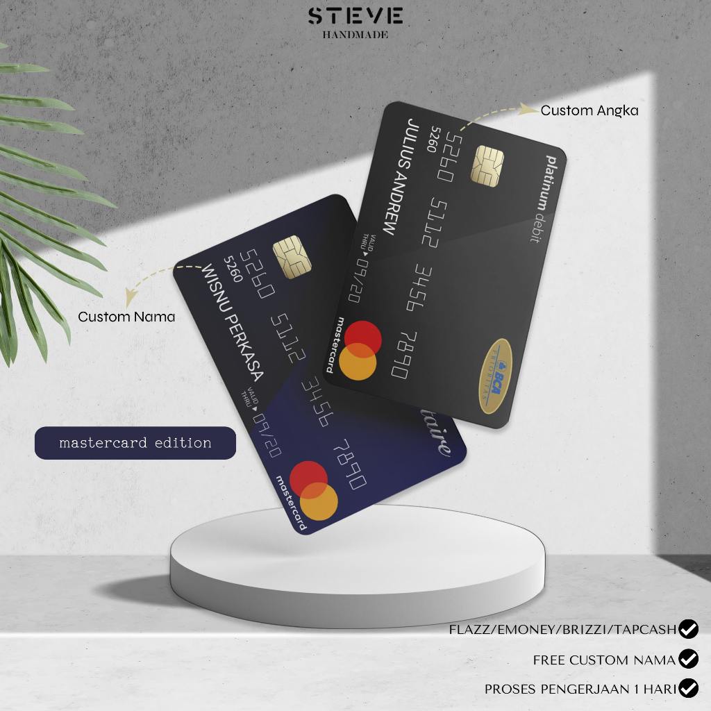 Flazz Emoney Custom BCA Prioritas Solitaire Mastercard Edition Gen2 FG2006 Custom Nama UV Print