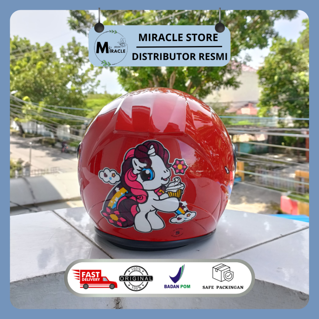 HELM ZIP anak kecil ZIP GXV pet topi motif karakter kartun sni HELM ANAK - JUNIOR UMUR 2-15TH