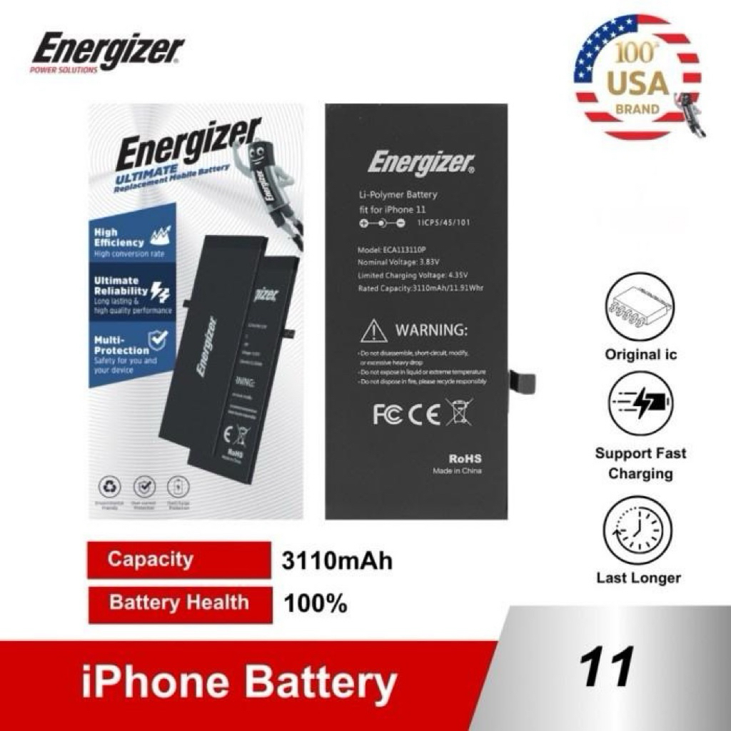 ENERGIZER Baterai Battery iPhone 11 Battery Replacement Energizer Original Resmi