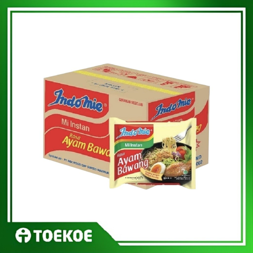 

TOEKOE Indomie Kuah Rasa Ayam Bawang 1 Dus [isi 40pcs] / Mie Instan