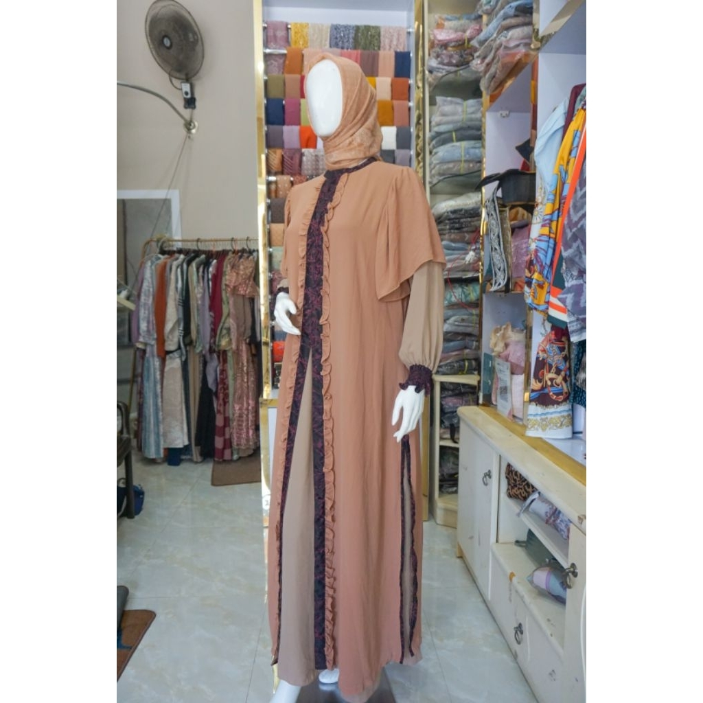 Tnco✨️Selma Dress Muslimah - Gamis Ceruty babydoll by Ayou Mizzura