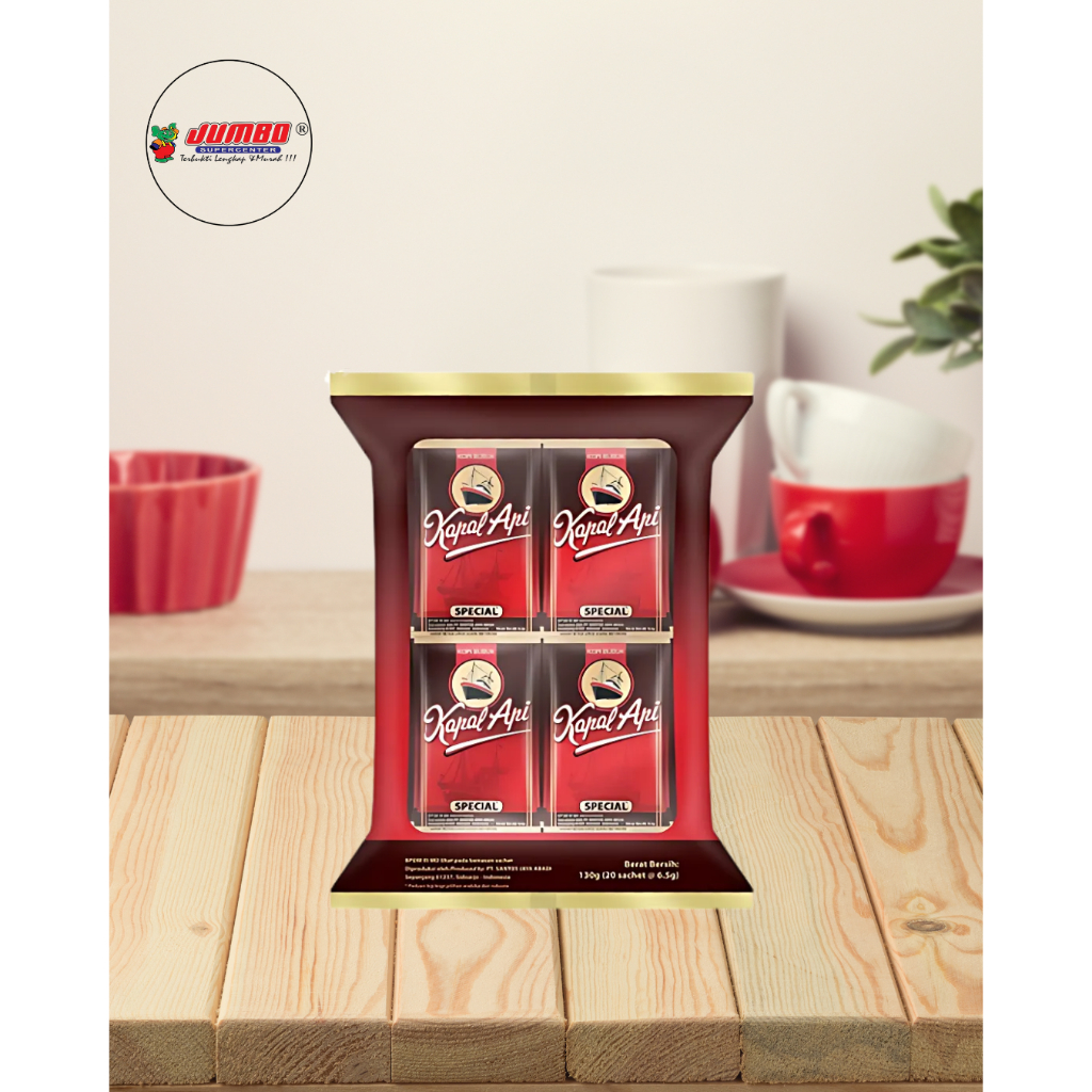 

Kapal Api Special Bag Isi 20*6.5gr/Kopi Hitam/Kopi Sachet