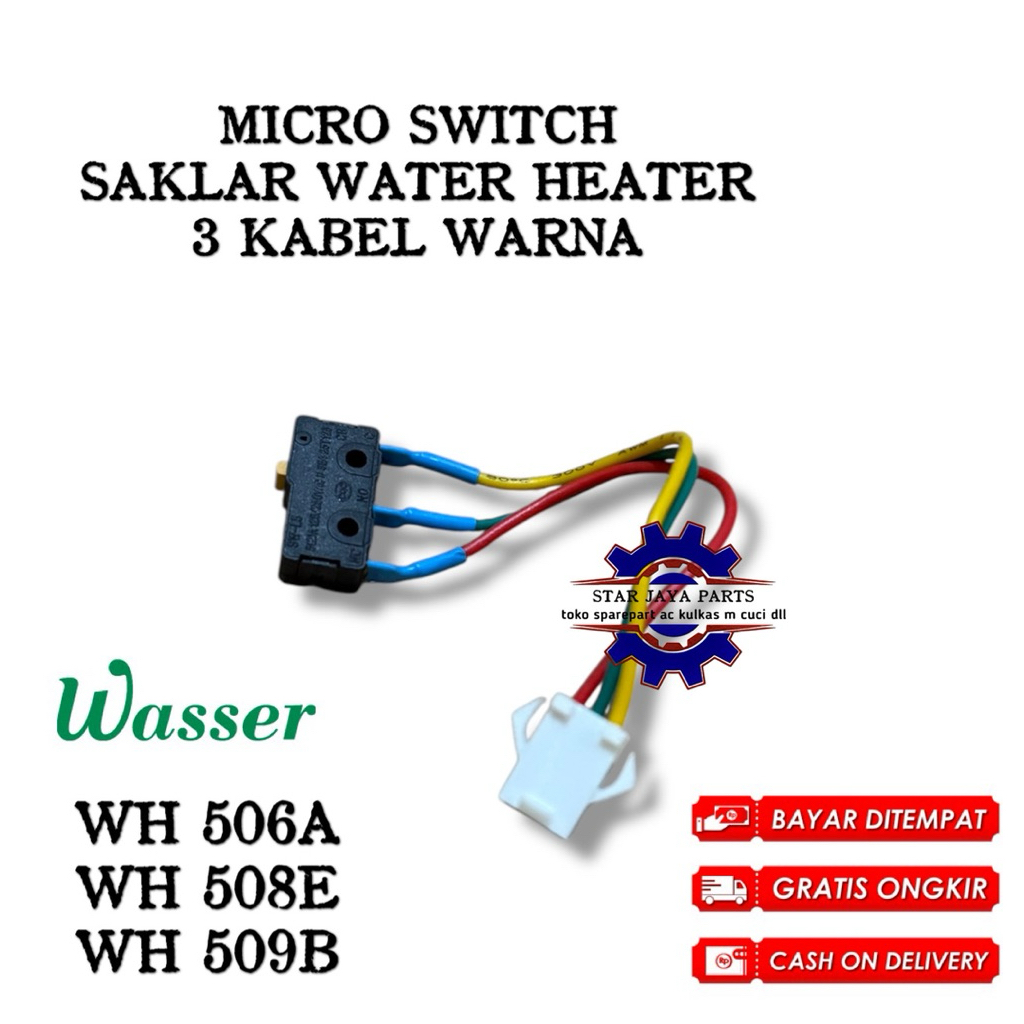 MICRO SWITCH SAKLAR OTOMATIS / SAKLAR WATER HEATER GAS WASSER