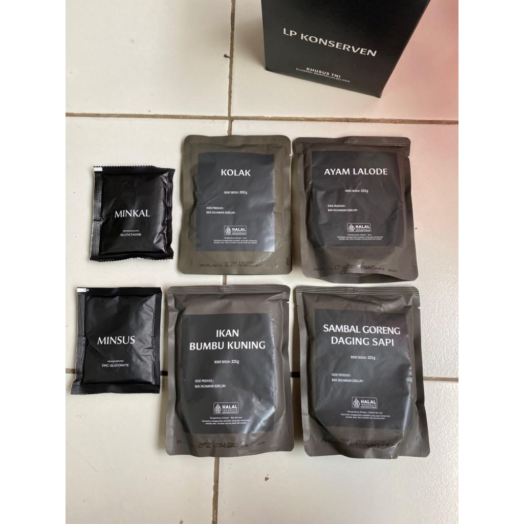 

LAUK PAUK KONSERVEN 1 PAKET RANSUM TNI EMERGENCY FOOD