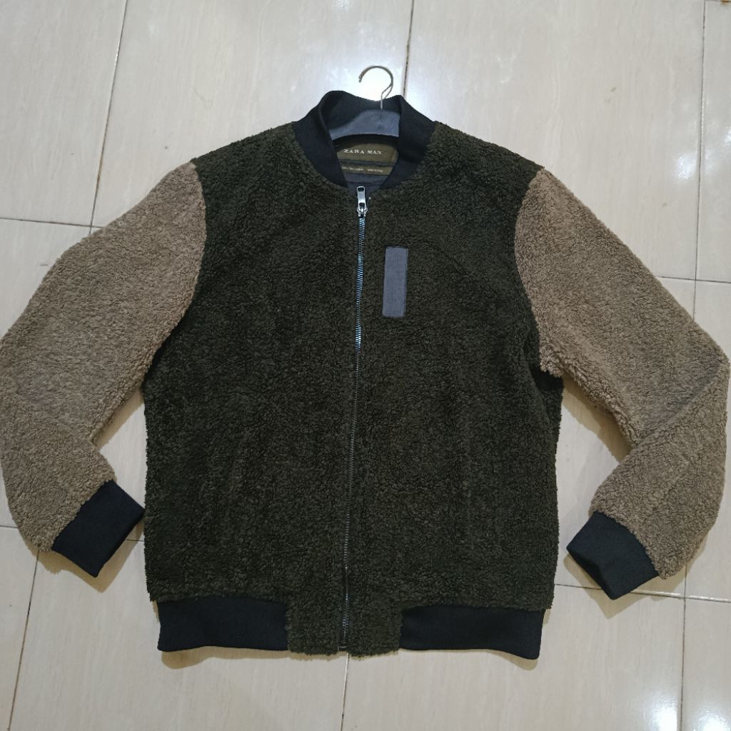 Jacket Sherpa Zara Man Casual Original