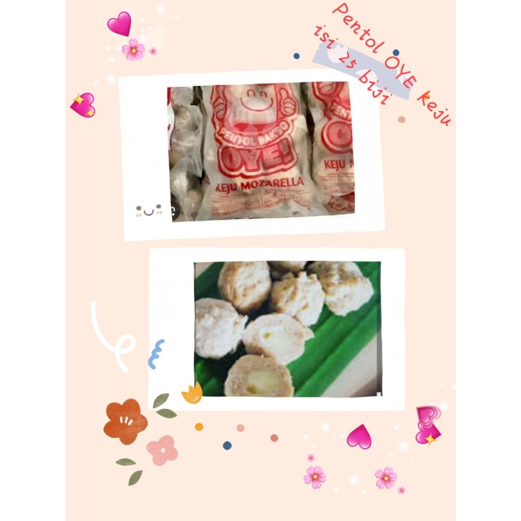 

Pentol Bakso OYE Varian Keju isi 25pcs