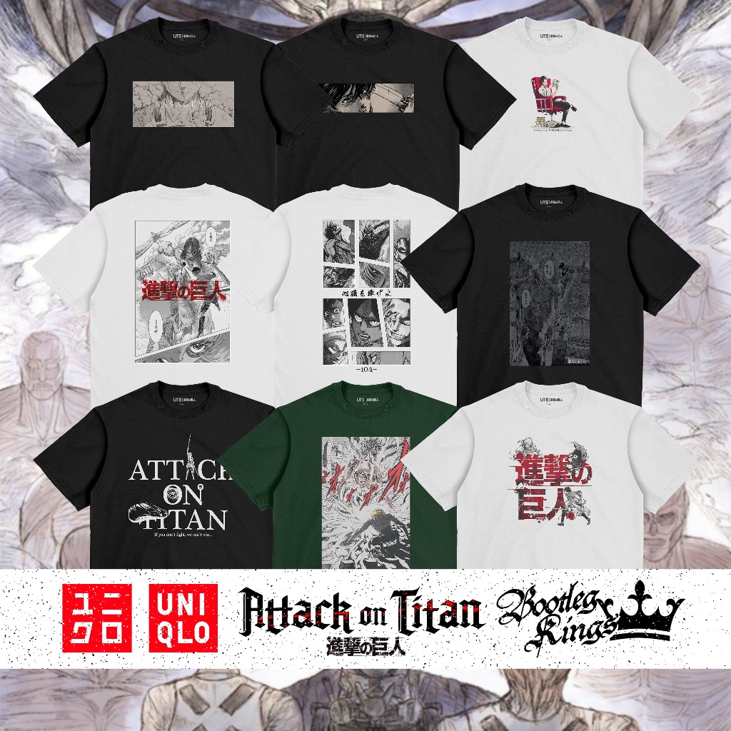 [HOT] UNIQLO X ATTACK ON TITAN UT GRAPHIC T-SHIRT | MATERIAL 24s COTTON COMBED ASLI | SABLON PREMIUM