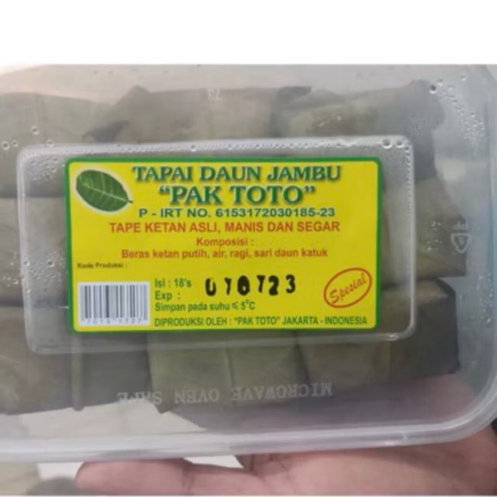 

Tape Daun Jambu Pak Toto Isi 18pcs/pck