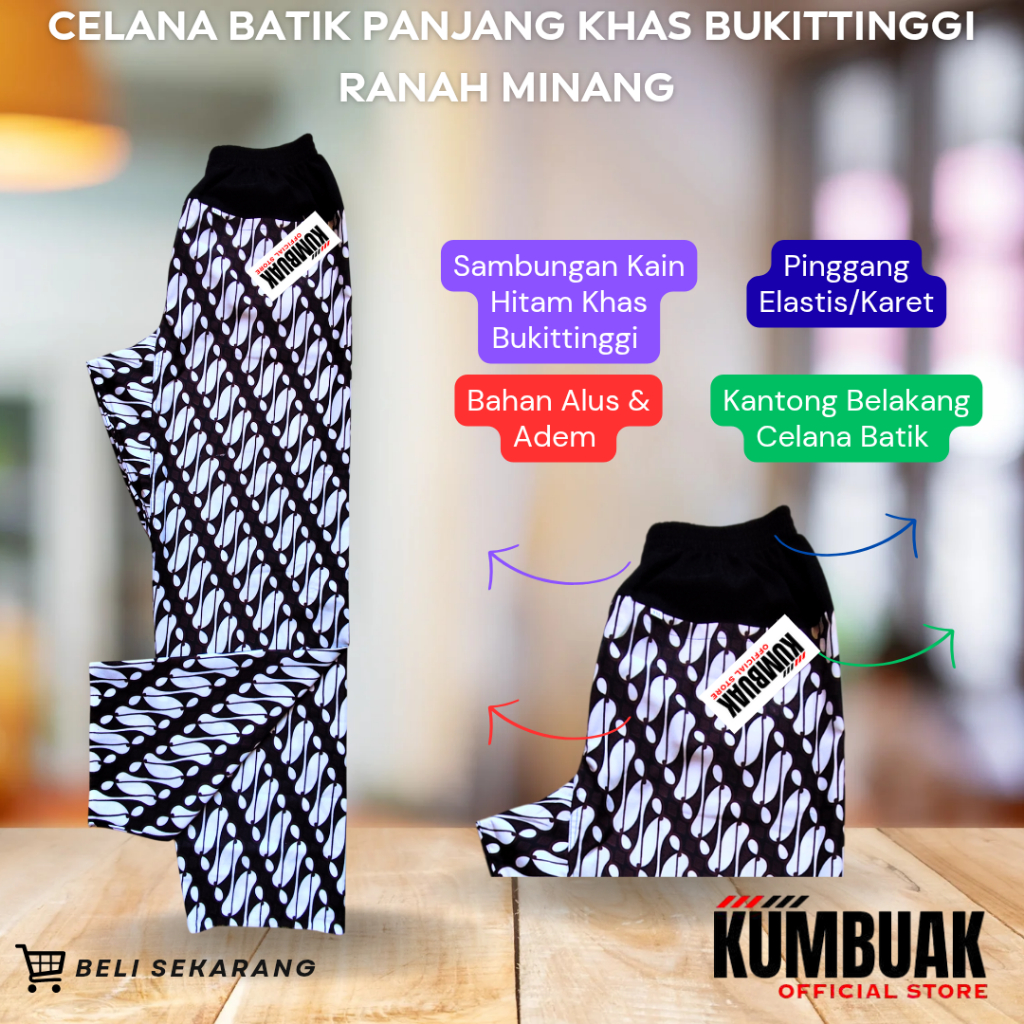 Celana Batik Panjang Jumbo Pria/Wanita - Size XXXL XXXXL XXXXXL