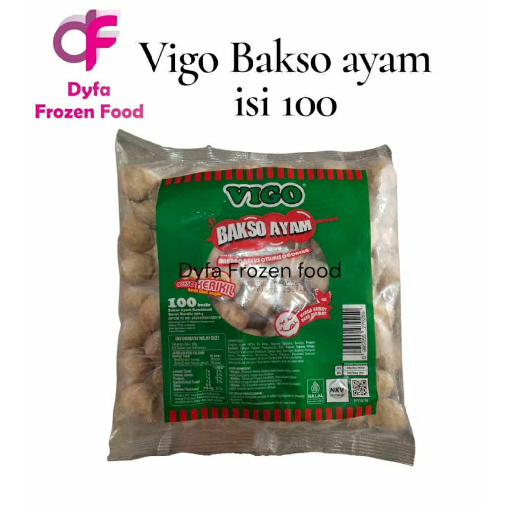 

Vigo Bakso ayam mini isi 100