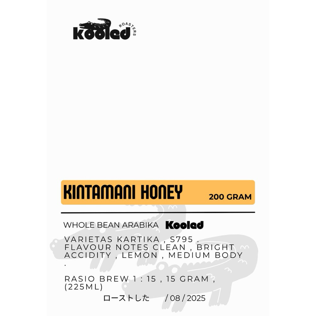 

BIJI KOPI SINGLE ORIGIN KINTAMANI HONEY