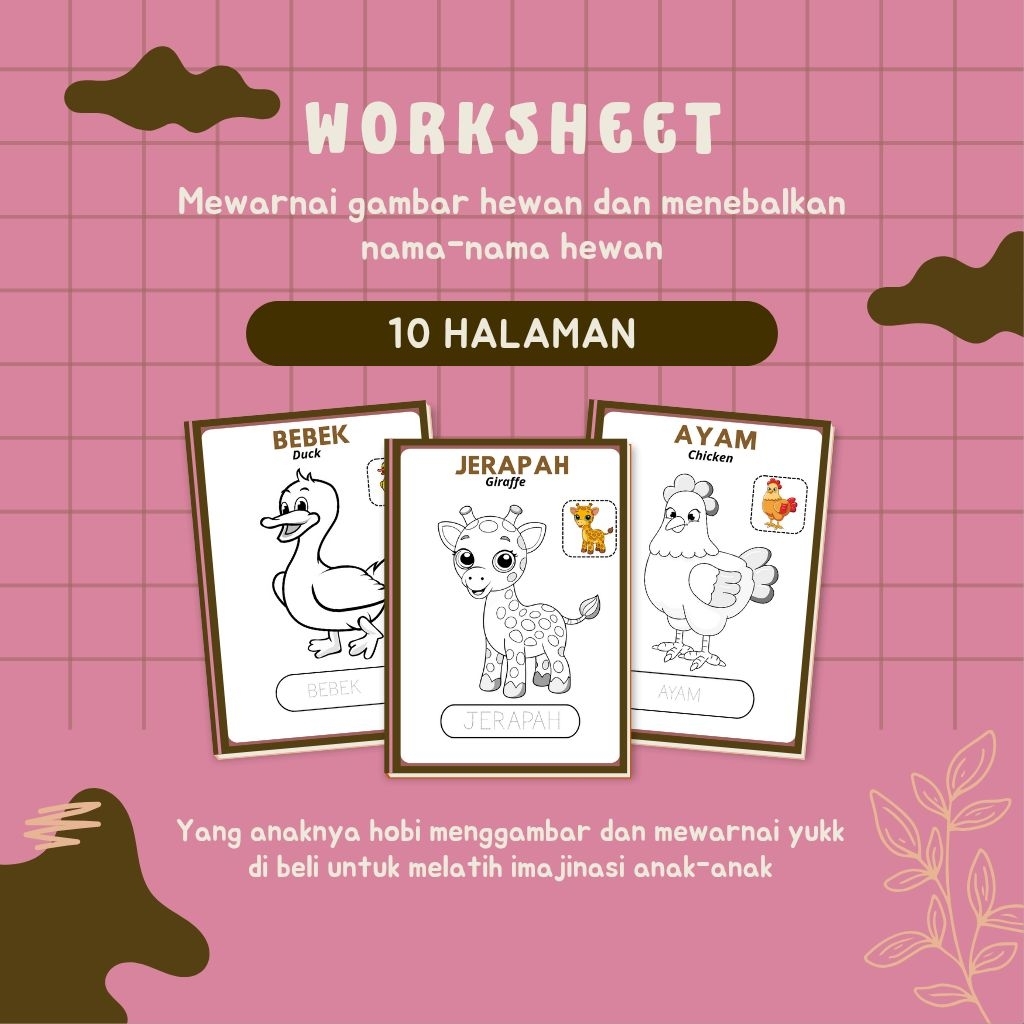 

Lembar Kerja Mewarnai untuk Anak Edisi Hewan