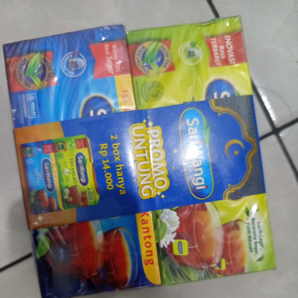 

sariwangi teh celup/teh kantong celup aroma wangi/beli satu gratis 1