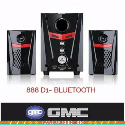 Speaker Aktif GMC 888D1 Audio Multimedia 2.1 Super Woofer Spiker Bluetooth terbaru