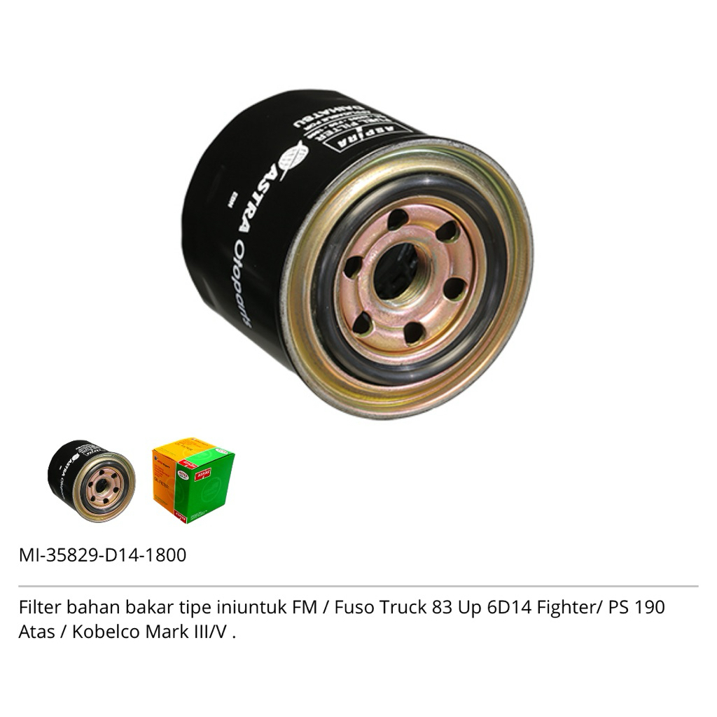 FILTER SOLAR ATAS CANTER FUSO PS ASPIRA