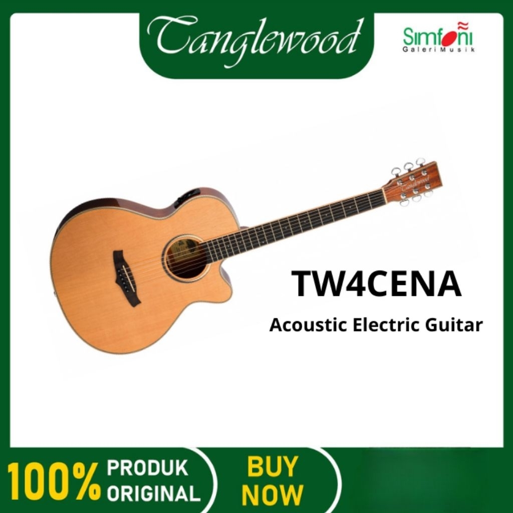 TANGLEWOOD TW4CENA / TW4CE NA Winterleaf Super Folk Acoustic Electric Guitar Gitar Akustik Elektrik
