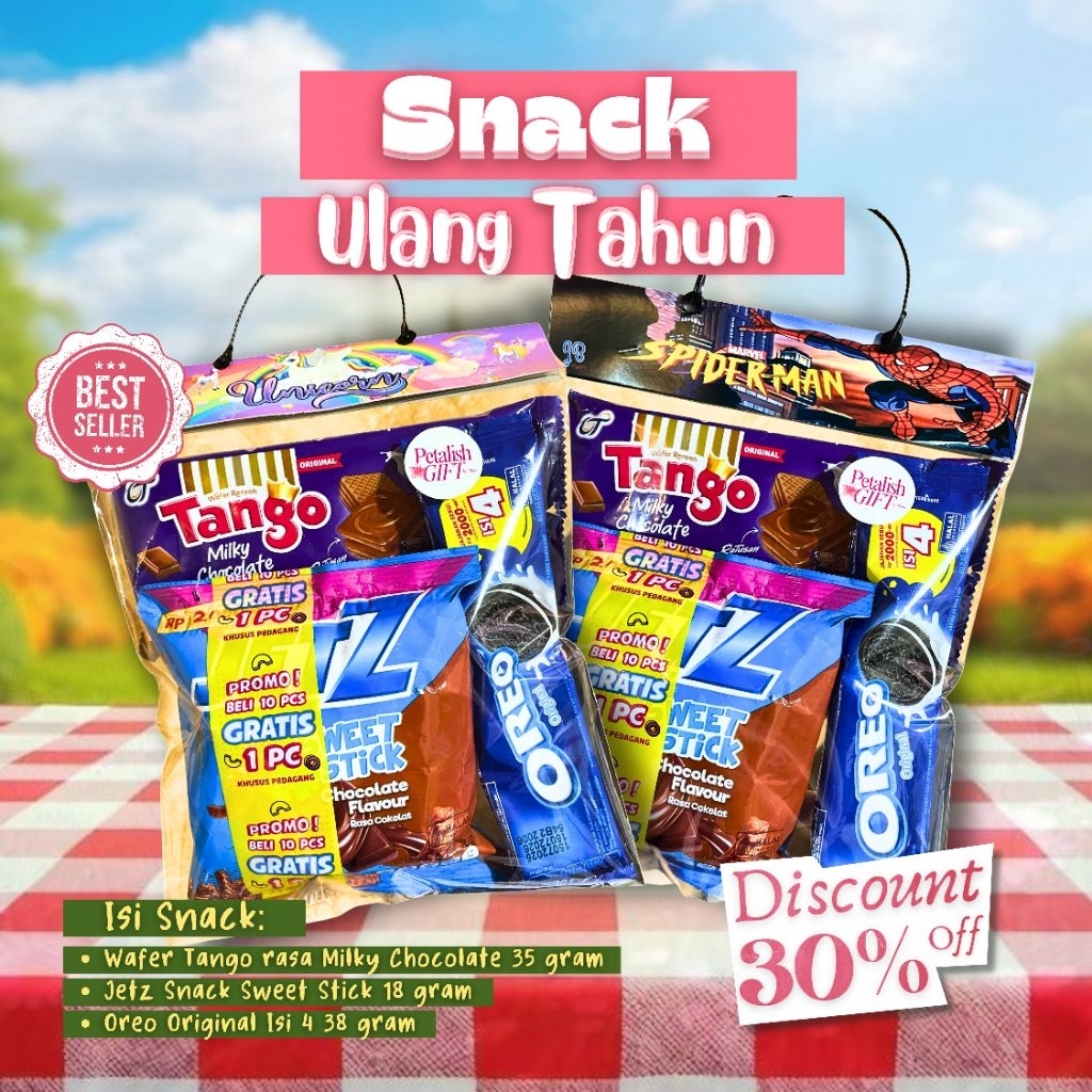 

SNACK ULANG TAHUN ANAK TERMURAHHHHH DAN BERKUALITAS | DISKON 30% | SIAP KIRIM | SNACK ULANG TAHUN | MAKANAN ULANG TAHUN | JAJANAN ULANG TAHUN ANAK | HAMPERS ULANG TAHUN | BINGKISAN ULANG TAHUN