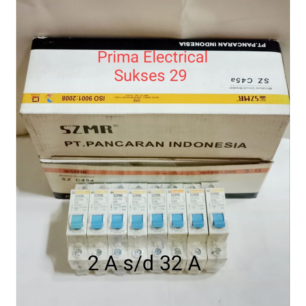 MCB 1 phase SNI sekring pemutus arus kelistrikan