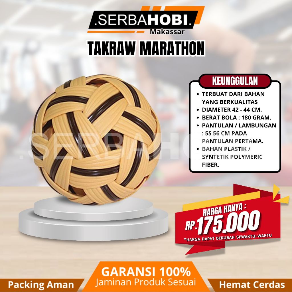 Bola Sepat Takraw Original / Bola Takraw /  Sepak Takraw Berkualitas