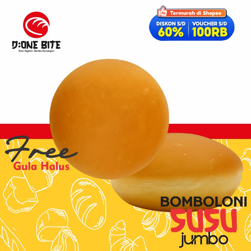 

Bomboloni susu isi 10 gratis gula halus - {grosir donut}