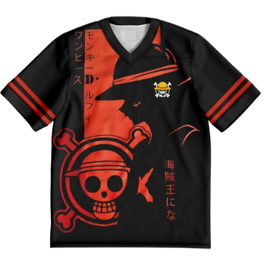 JERSEY ONEPIECE BLACK ORANGE PRINTING FREE NICKNAME