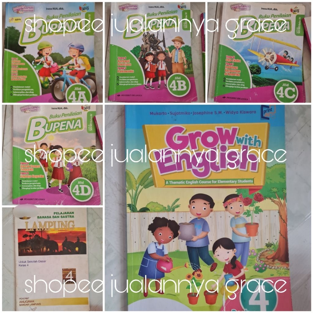 BUKU BEKAS SD KELAS 4 BUPENA