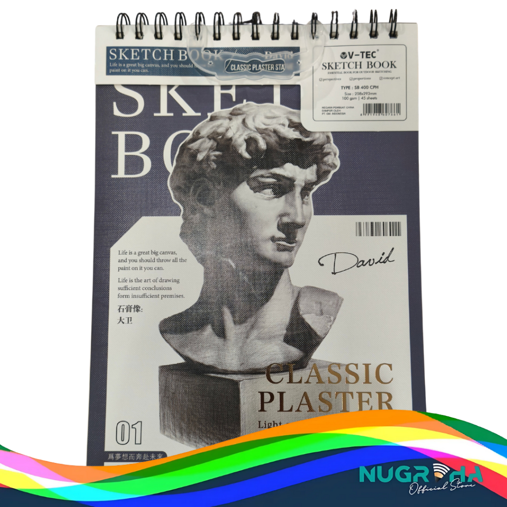 

V-TEC Spiral Sketchbook SB400CPH | Buku Gambar