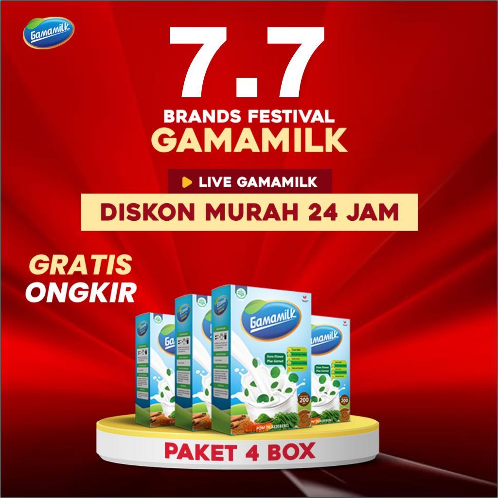 

PAKET 4 BOX - GAMAMILK SUSU ETAWA Dengan Ekstrak Gamat dan Ekstrak Daun Kelor