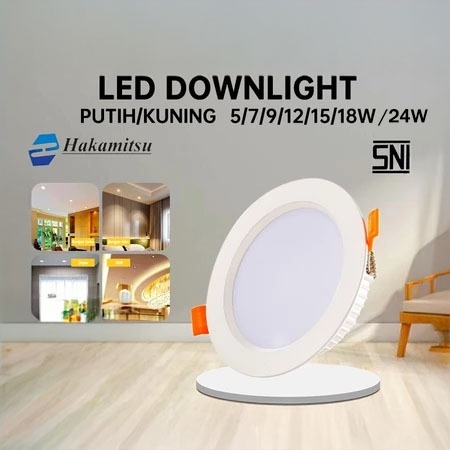 Hakamitsu LED Downlight Inbow 5/7/9/12/15/18/24 Watt / Downlight Panel / Downlight Persegi