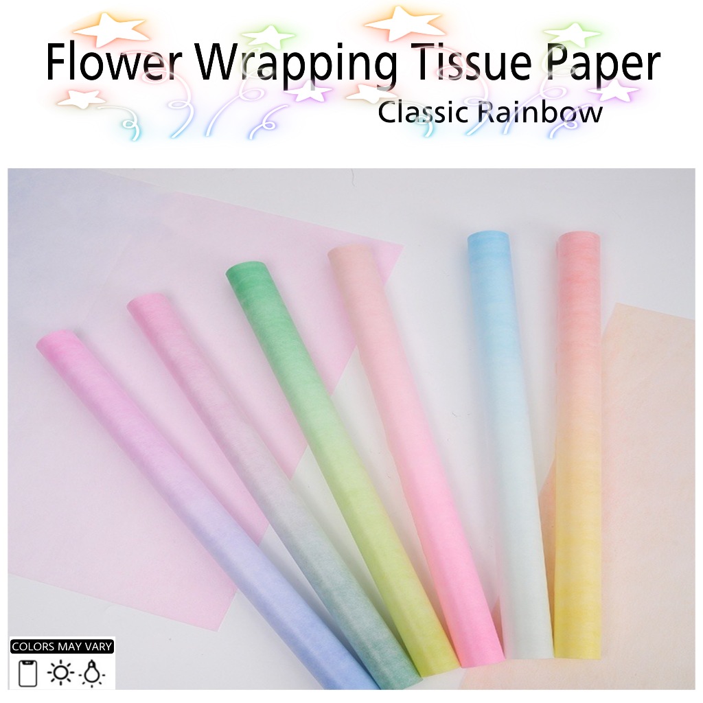 

-PRODUK: TISSUE PAPER -BAHAN: KERTAS -JENIS TISSUE : TISSUE KERTAS -HARGA: 20 LEMBAR / MOTIF WARNA -UKURAN: 50 x 70 -WARNA READY SESUAI VARIANT ( JIKA YG DIPESAN KOSONG ) -ADMIN KAMI AKAN CHAT ( HARAP AKTIF JIKA SUDAH ORDER ) COMPLAIN TIDAK AKAN DITANGGA
