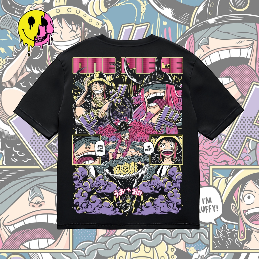 LRCO Store - Loki One Piece Belakang - Kaos Anime Sablon A2 Combed 24s 200gsm