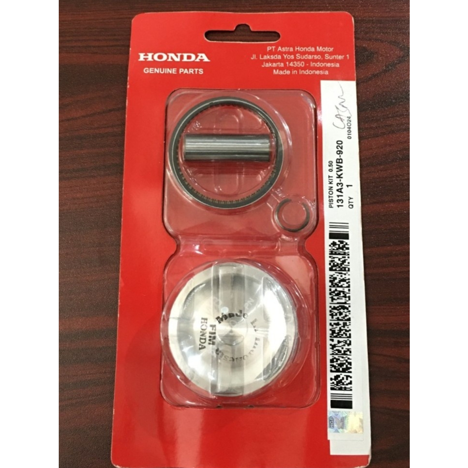 PISTON KIT 0,50 / SEHER SET / SEHER RING PEN MOTOR AHM HGP HONDA 131A3-KWB-920 BLADE 110 KARBU / REV