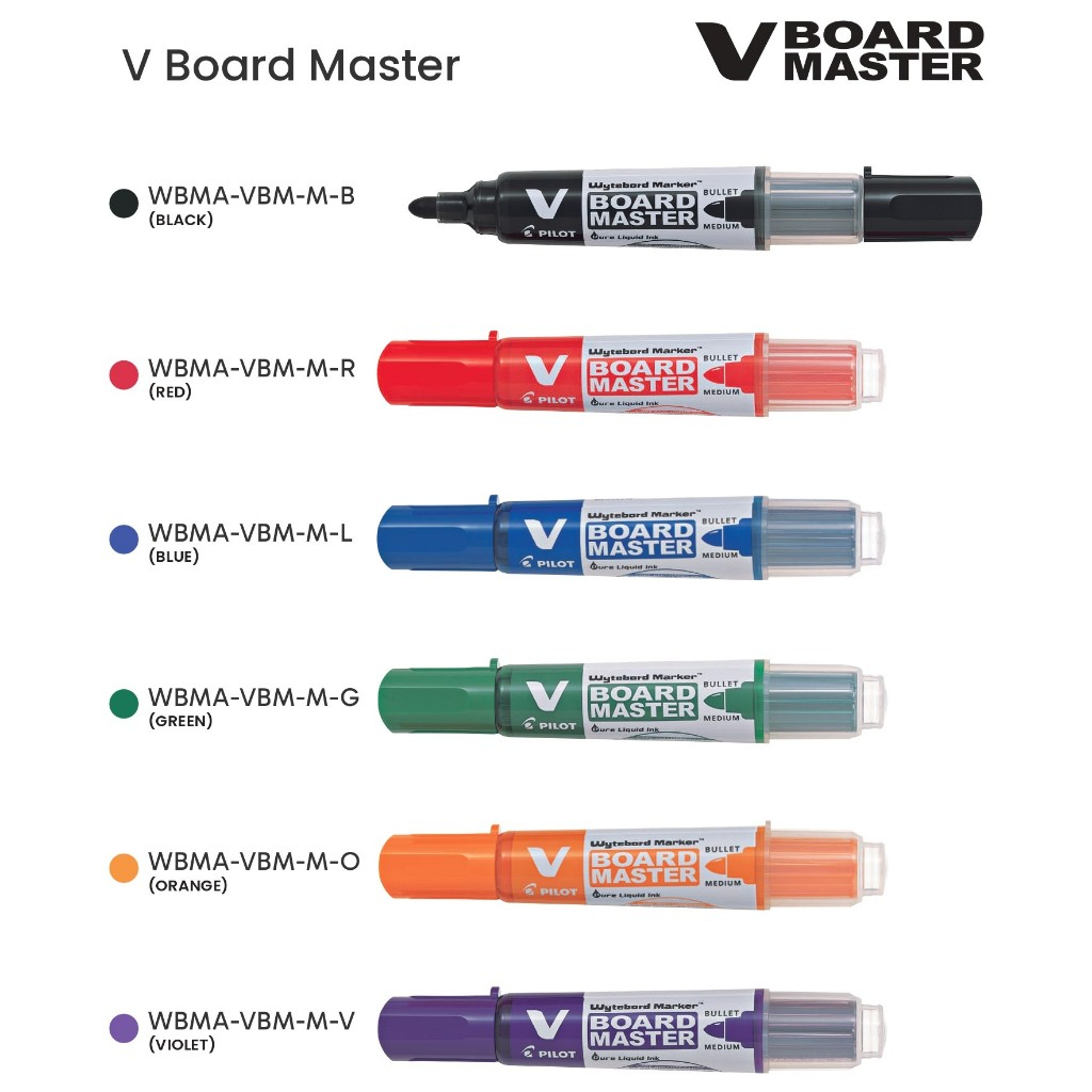 

Pilot V-Board Master Marker / Spidol Pilot/ Spidol Papan Tulis Murah 1 Pack