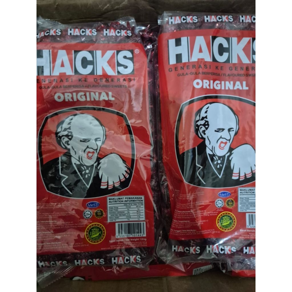 

permen hacks original MALAYSIA per bungkus isi 20pcs
