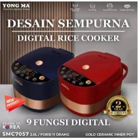Magic Com Yongma SMC 7057 Penanak nasi / Rice Coocker Digital/ Magic com Yong Ma 9 fungsi