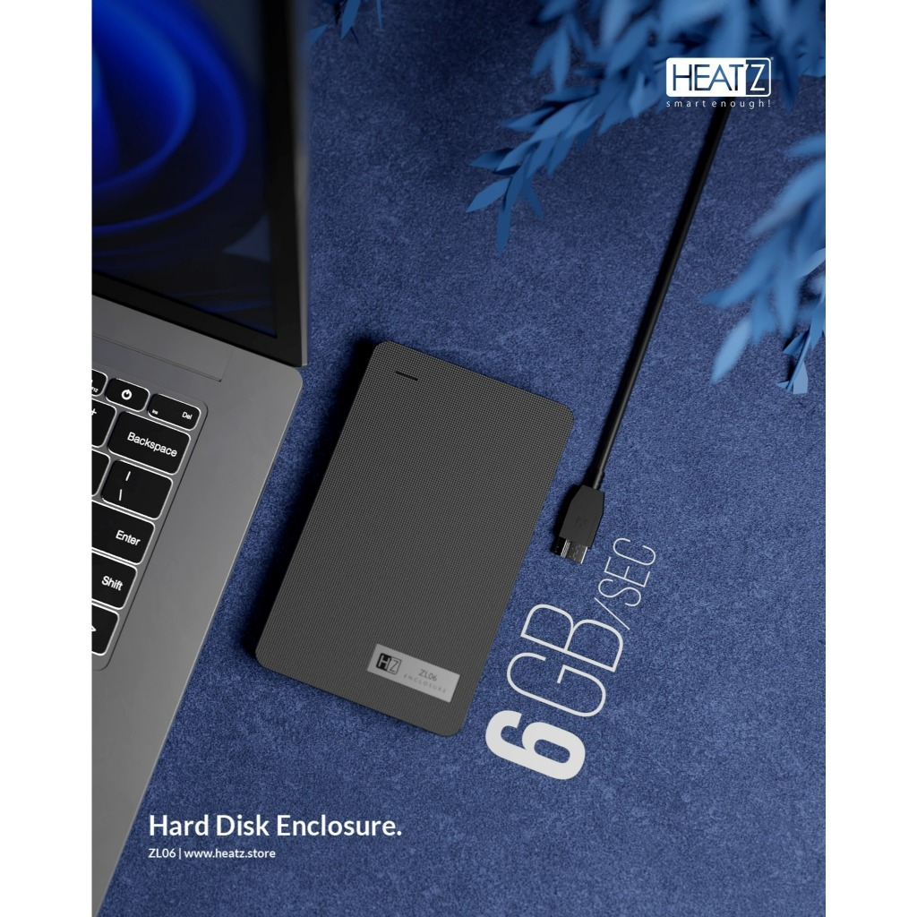 Casing Hdd Ssd High Enclosure Heatz HZ ZL06 Case Hard Drive External Disk Case USB 3.0