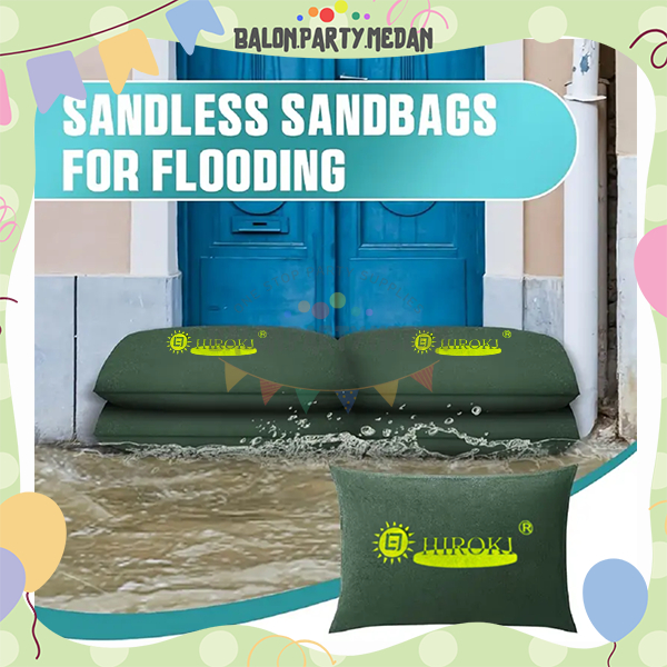 HIROKI Flood Banjir Sack Benteng Karung Pasir Instant Tahan Anti Rembes Banjir Bocor Genangan Air