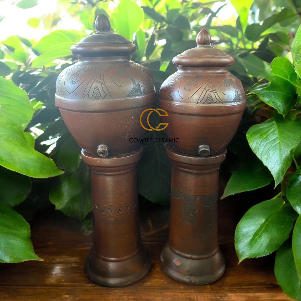 Gentong Padasan Wudhu Gerabah Tanah Liat - Padasan Gentong Wudhu/Cuci Tangan Gerabah Tanah Liat