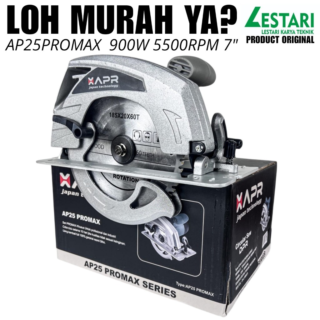AFFILIATE APR AP25ProMax Circular Saw Mesin Gergaji ListriK Sirkel Potong Kayu Triplek Garansi APR