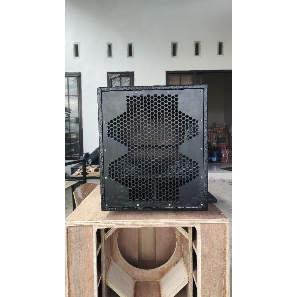(tinggal isi speaker) Box mini scoop 12 inch Finishing resin grill custom