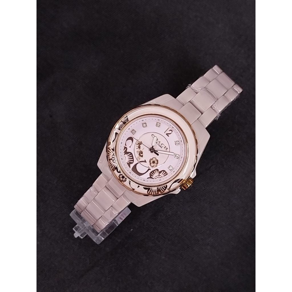 Jam Tangan Wanita COACH Terbaru Keramik Original