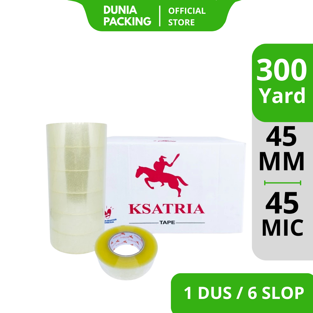 

[TERMURAH] Lakban OPP Tape / Lakban Bening Dunia Packing 300 Yard (1 Dus) -COD