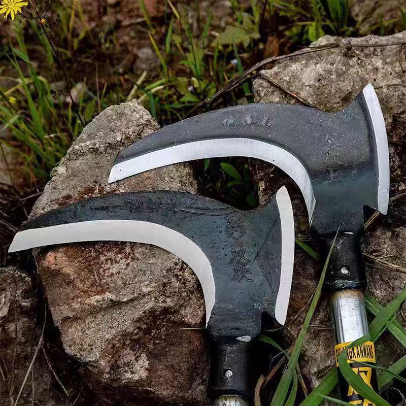 Jivara56 40/60/80Cm 2In1 Arit Rumput Baja Super Tajam 5480/Sabit Arit Rumput Baja Asli Sabit Kapak