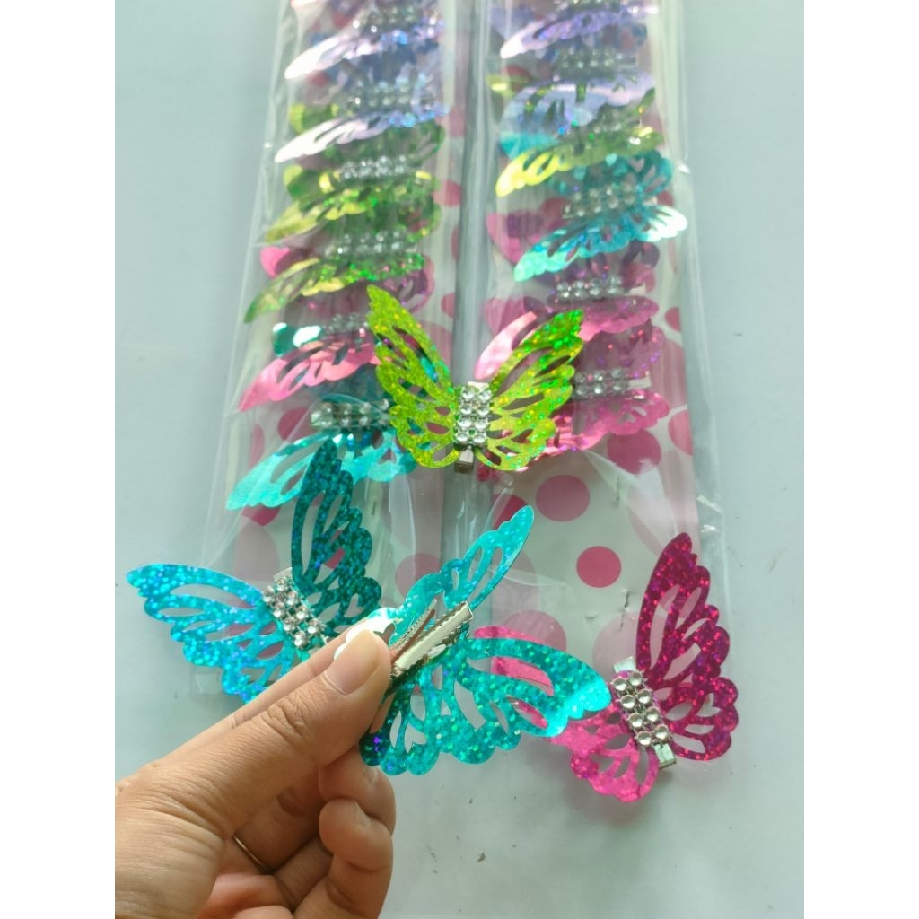 jepit rambut kupu kupu| jepit rambut cantik|jepit rambut korea