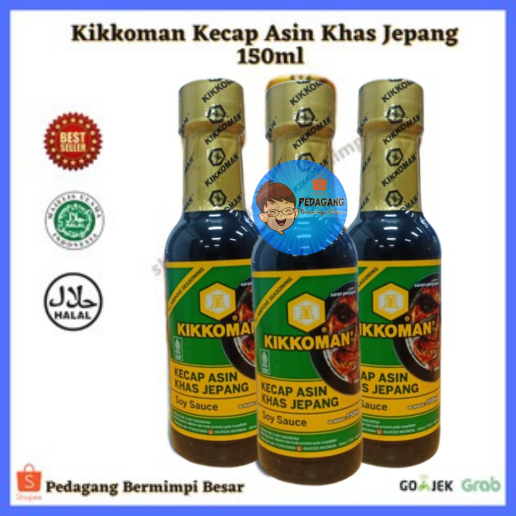 [PBB] Kikkoman Kecap Asin Khas Jepang 150ml / Soy Sauce Jepang Asli / Kecap Jepang Premium / Kikkoma