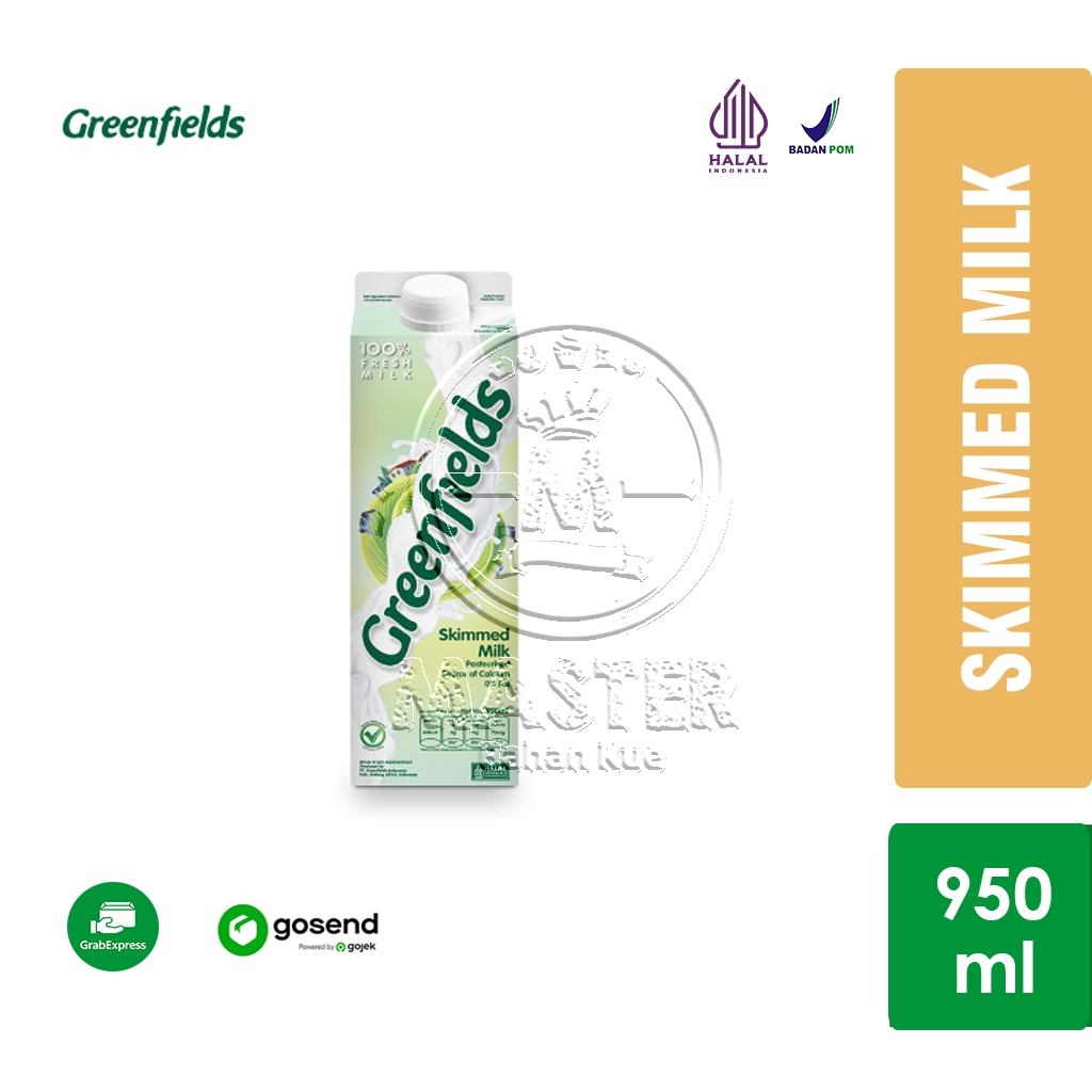 

Greenfields Skim Milk Fresh Skimmed Tanpa Lemak 950ml [KHUSUS INSTANT]