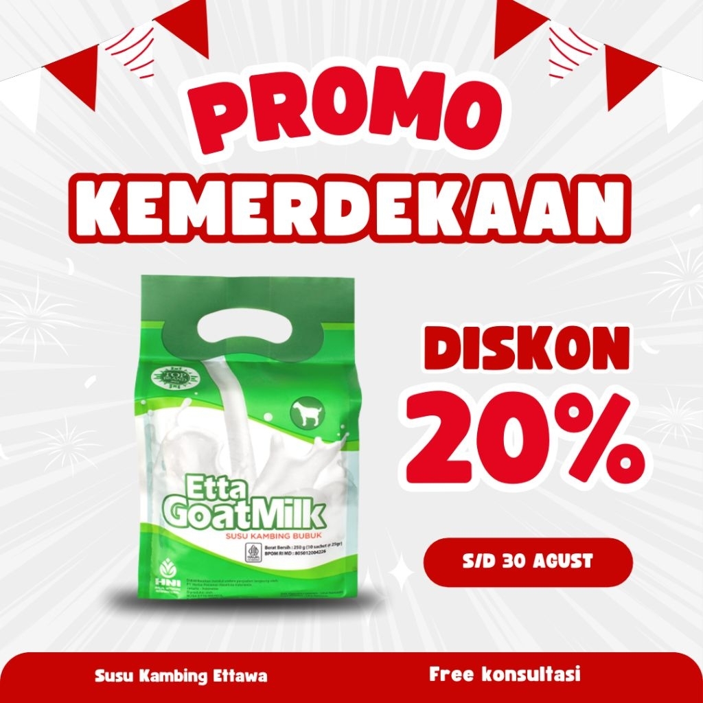 

etta goat milk | susu ettawa HNI | exp 2027 | 100% asli