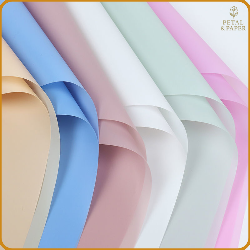 

20 LEMBAR Flower Wrapping Paper Varian Polos Kertas Buket Bunga Cellophane Florist KB01 copy